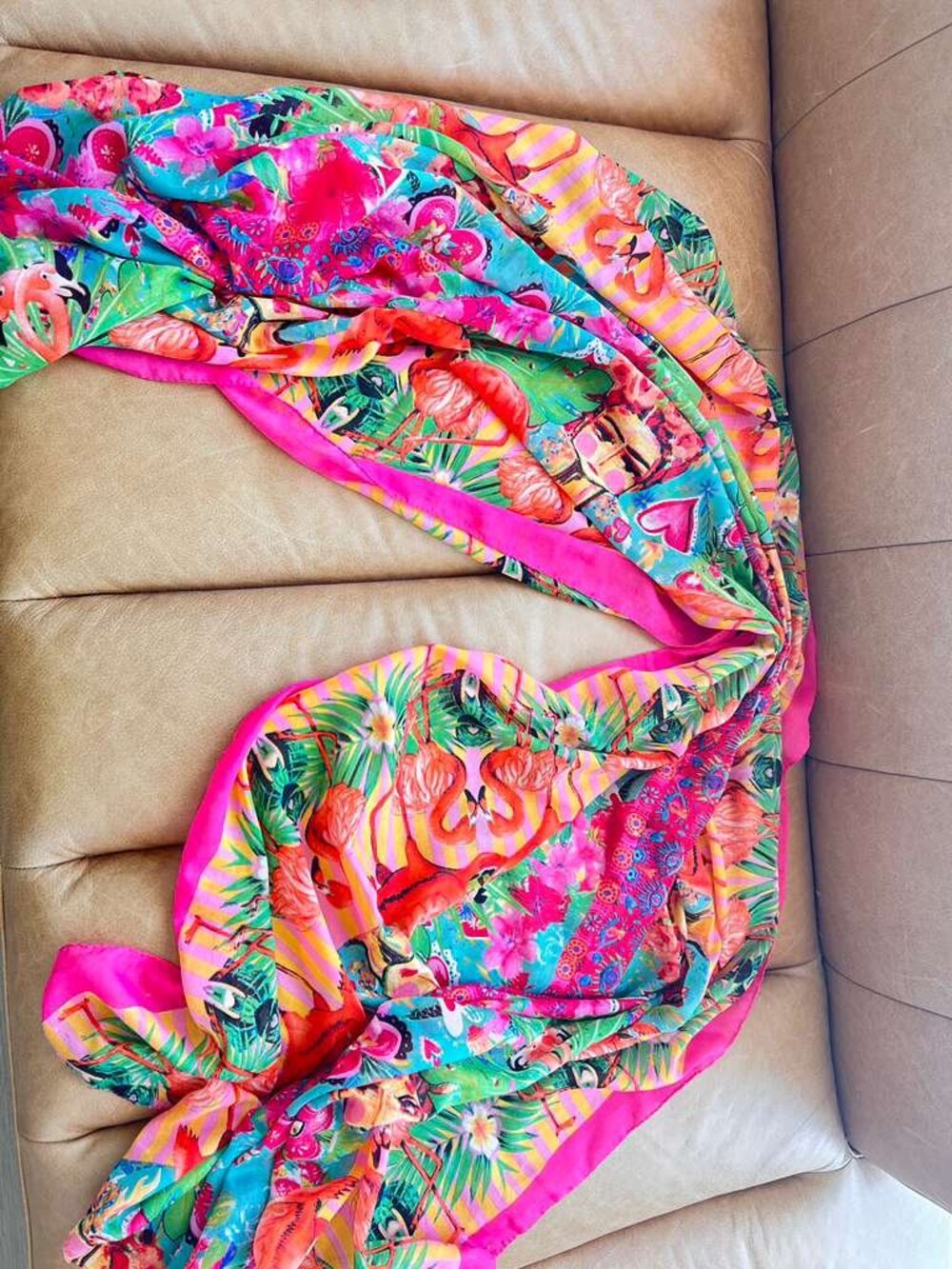 Big size flowy Colorful Cotton Scarf
